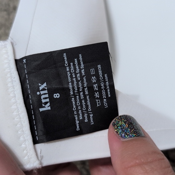 Knix Catalyst Sports Bra White Size 8 (40DD) - Picture 10 of 15